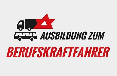 Icons mit text zum Ausbildung zum Berufskraftfahrer